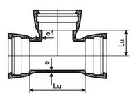 Цементный раствор выравнивая дуктильный железный тип штуцеров трубы т или тип тройник к гнезда поставщик