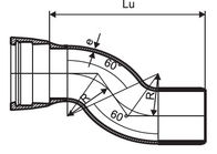 Труба дуктильного железного Спигот штуцеров сварки гнезда ЭН545 смещенная для водоснабжения поставщик