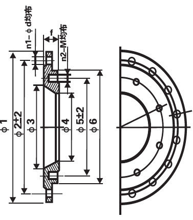 Уменьшение давления класса ПН10 ПН16 ПН25 дуктильных железных штуцеров фланца круглого поставщик